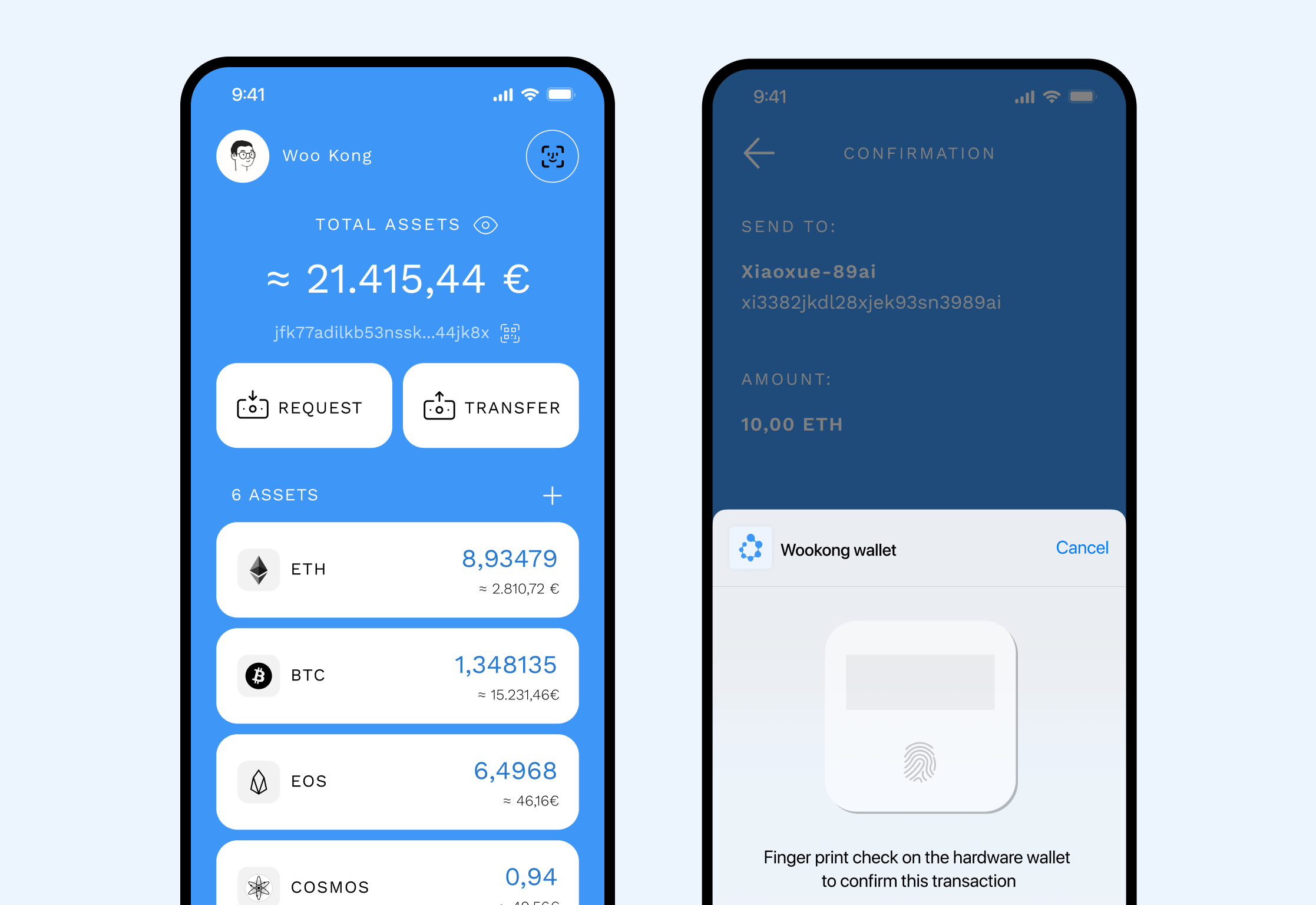 Wookong wallet