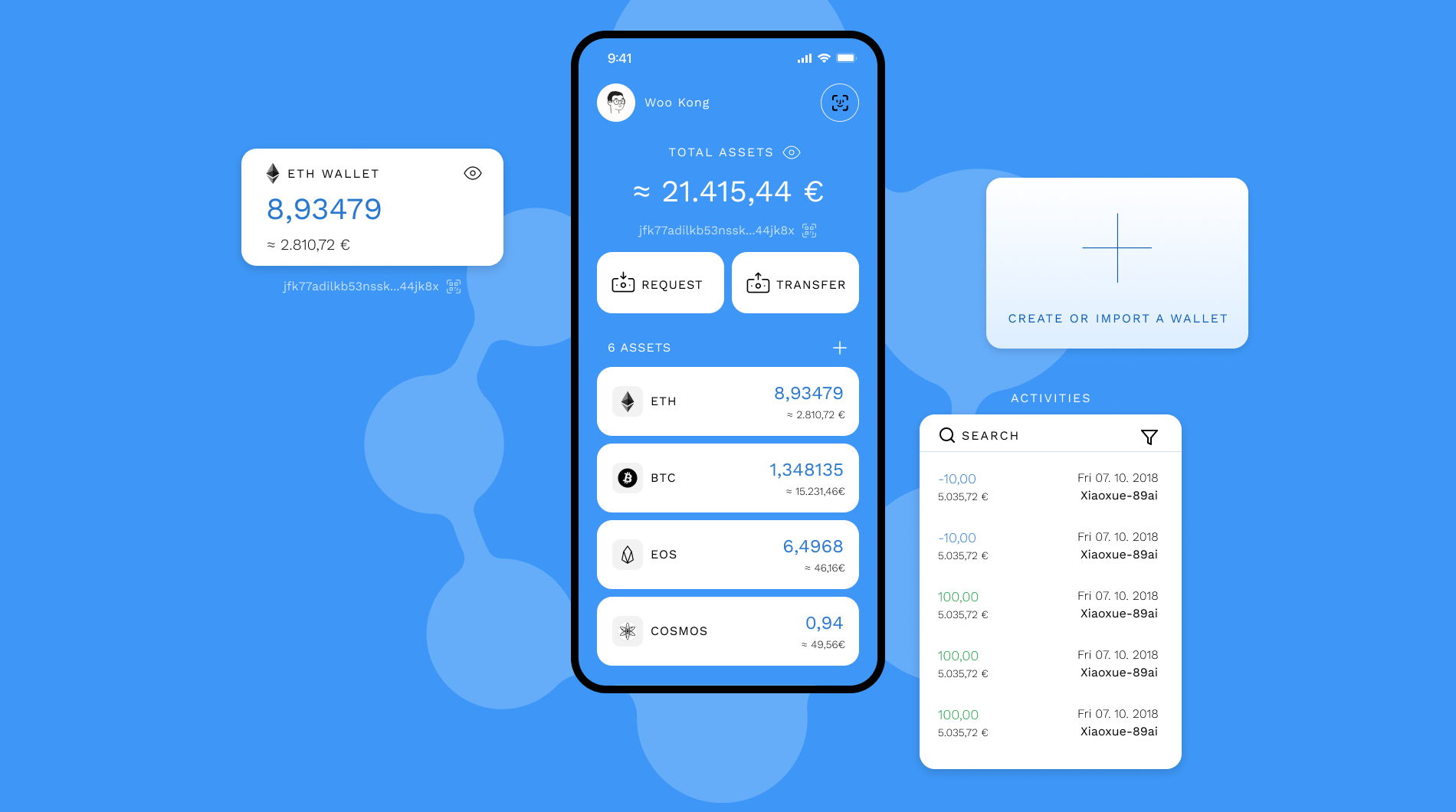 Wookong wallet